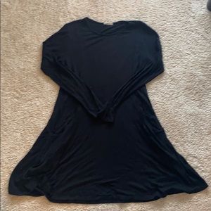 Black shift dress